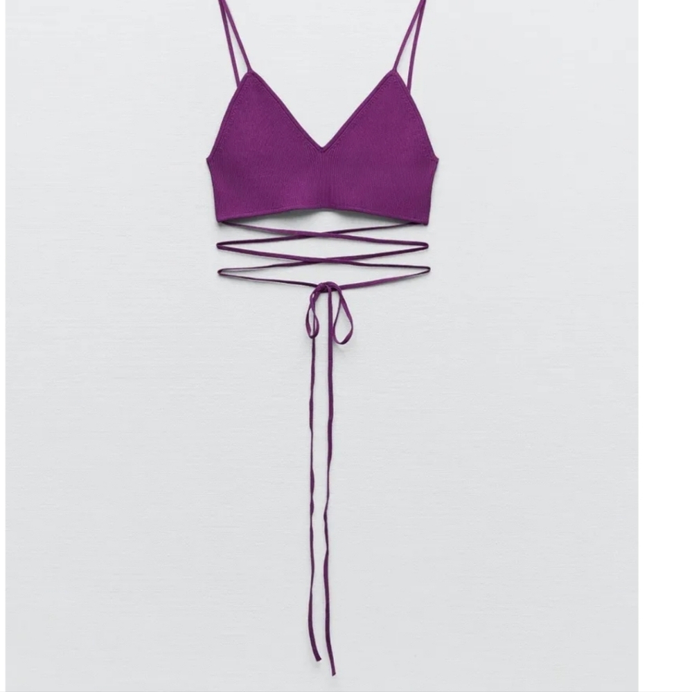 ZARA purple tank top - Picture 4 of 4